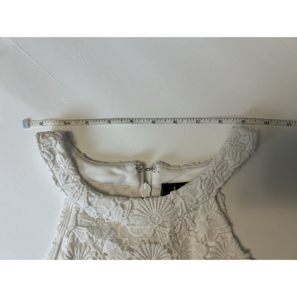 Lulus Love Poem Ivory White Embroidered Lace Mini Dress L Graduation Beach - Picture 7 of 14